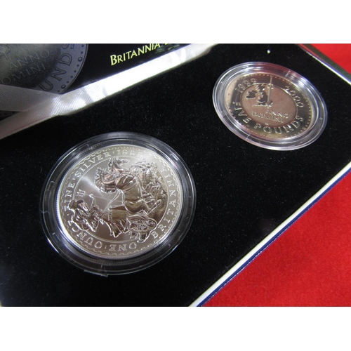 426 - Britannia 1998 silver proof collection.  £2, £1, 50p and 20p, struck by The Royal Mint, limited to 1... 