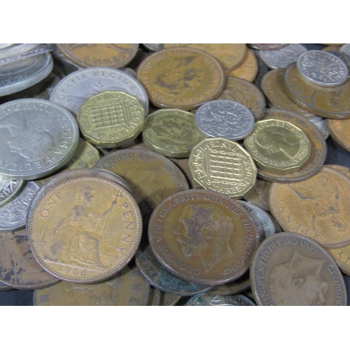 444 - 1797 Cartwheel 1d 1884 third farthing, a small quantity of pre 1947 silver coins, bronze coinage, El... 