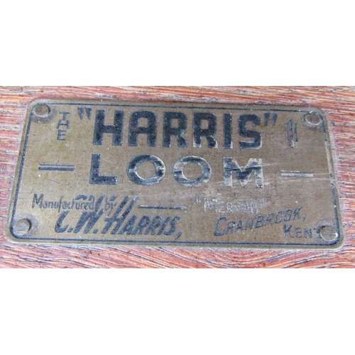 1522 - A traditional table top loom, the framework 92 x 90cm with fittings, made by the Harris Loom Company... 