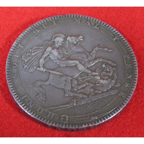 457 - A George III silver crown 1818