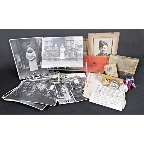 459 - A collection of black and white photographs and correspondence taken at Badminton House, Gloucesters... 