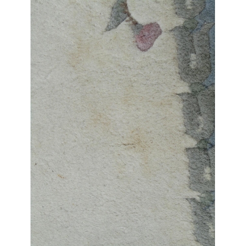 1489 - An Indian heavy cream ground washed wool carpet with floral decoration in pastel shades