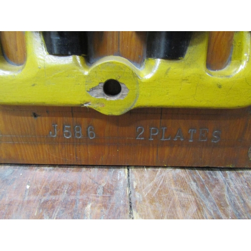 431 - A pair of timber moulds for electrical elements
