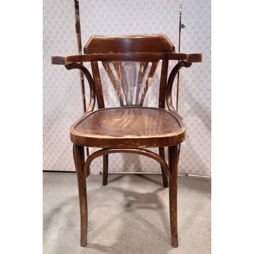 2019 - A set of six bentwood elbow chairs