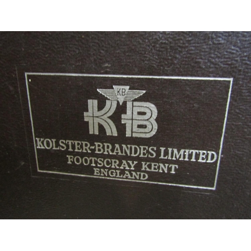 2095 - A KB Kolster Brandes Ltd radiogram in figured walnut case fitted with a later BSR Macdonald MP60 rec... 