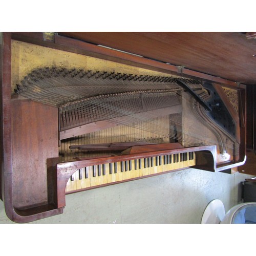 2137 - An early 19th century square piano with mahogany casework by John Broadwood & Sons, Great Pulteney S... 