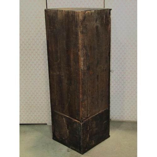 2148 - A Georgian mahogany bow fronted hanging corner cupboard of narrow proportions 115 cm high x 60 cm wi... 