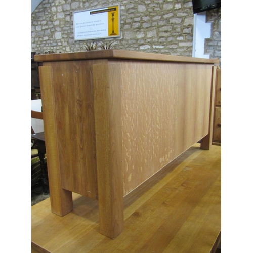 2241 - Contemporary light oak dining room suite comprising a dining table, 180cm long x 90cm wide, together... 