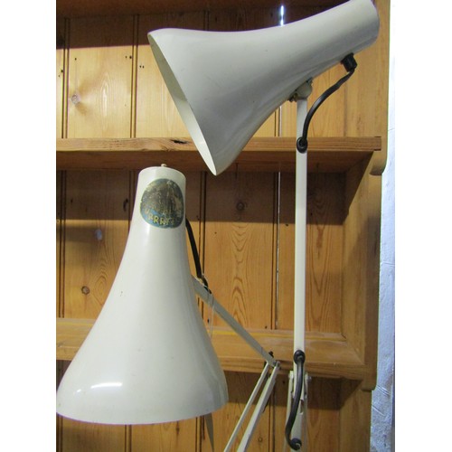 2264 - Two anglepoise lamps on circular bases