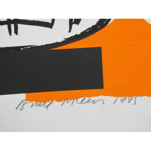 160 - BRUCE MCLEAN (b.1944)
'SPAGETTI ALLE VOGLONE TWICE'
screenprint in colours, signed, titled, numbered... 