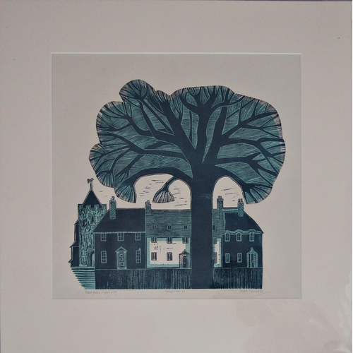 164 - ROBERT TAVENER (1920-2004)
'VILLAGE STREET (2)
lithograph in colours, hand pulled original proof, si... 