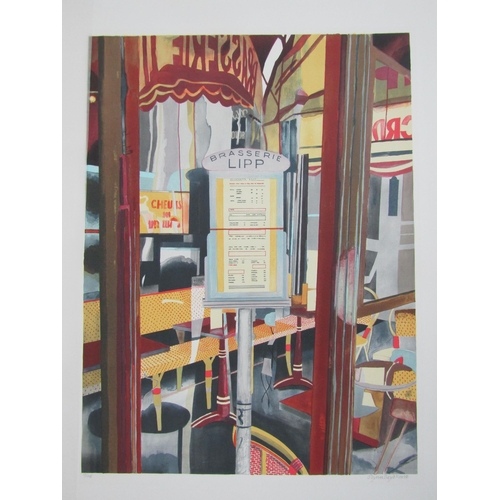 167 - GLYNN BOYD HARTE (1948-2003)
'BRASSERIE LIPP'
lithograph in colours, signed and numbered in pencil
1... 