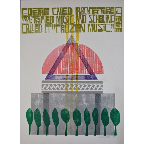 170 - PAUL PETER PIECH (1920-1996)
'ARCHITECTURE IS PETRIFIED MUSIC'
'Goethe called architecture 