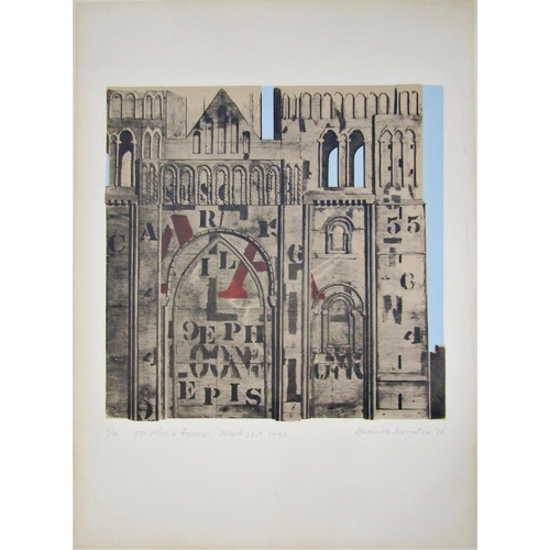 199 - KENNETH ROWNTREE (1915-1997)
WEST FRONT, DURHAM'
screenprint in colours, signed, numbered and dated ... 