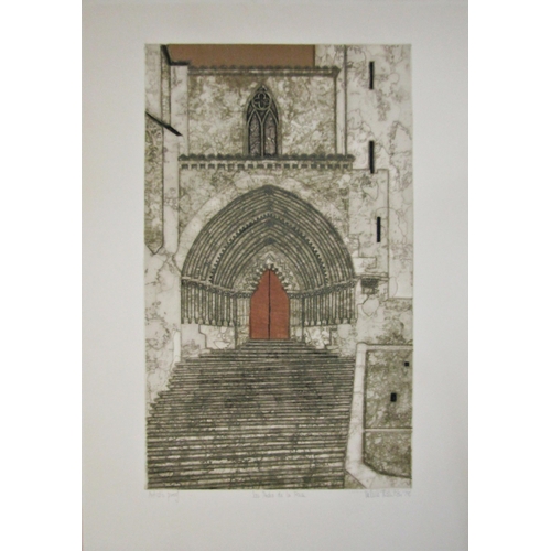 210 - VALERIE THORNTON (1931-1991)
'SAN PEDRO DE LA RUA'
etching and aquatint, artist's proof, signed, tit... 