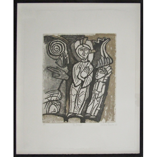 213 - VALERIE THORNTON (1931-1991)
'ST BENOIT'
etching and aquatint, signed, titled and dated 1989 in penc... 