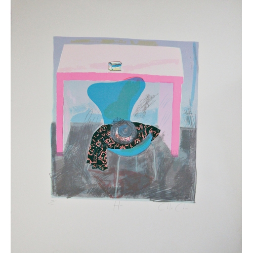 222 - CHLOE CHEESE (b.1952)
'HAT'
lithograph in colours, signed, titled and numbered in pencil
48/200
63cm... 