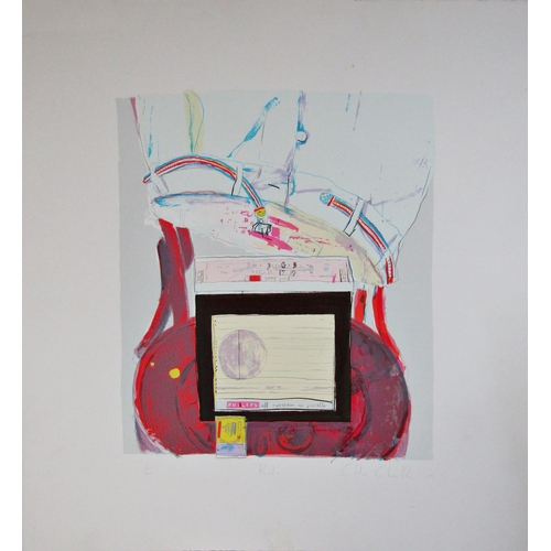 223 - CHLOE CHEESE (b.1952)
'RADIO'
lithograph in colours, signed, titled, numbered and dated 1982 in penc... 