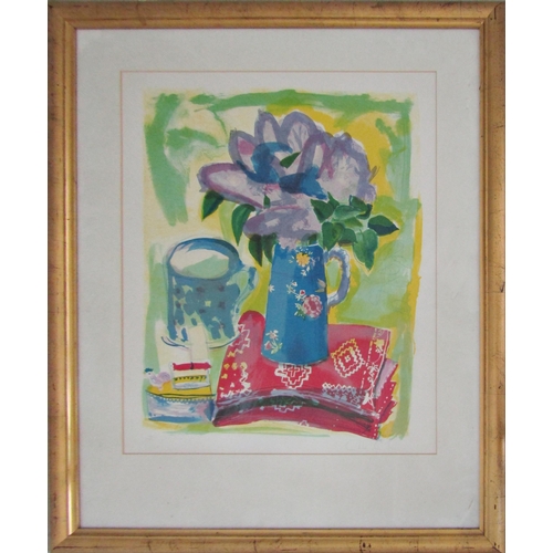 226 - CHLOE CHEESE (b.1952)
'UNTITLED'
Vase of flowers,
lithograph in colours, signed and numbered in penc... 