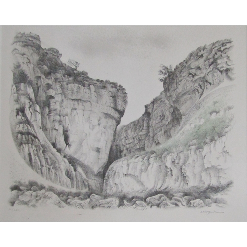 230 - DAVID GENTLEMAN (b.1930)
'GORDALE SCAR'
lithograph, signed and numbered in pencil
90/240
43cm x 55.5... 