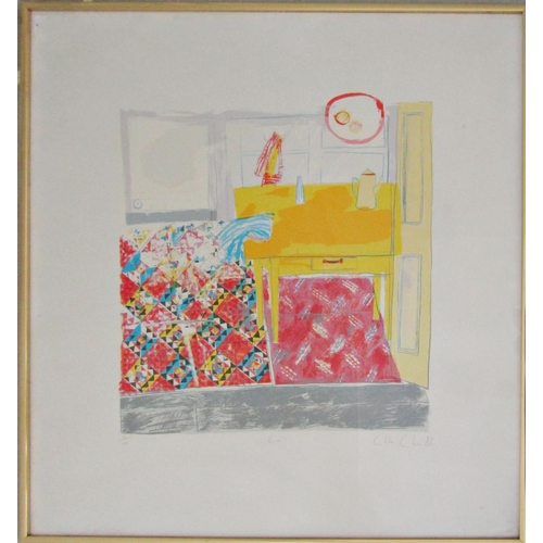 231 - CHLOE CHEESE (b.1952)
'LINO'
lithograph in colours, signed, titled and numbered in pencil
92/200
61.... 