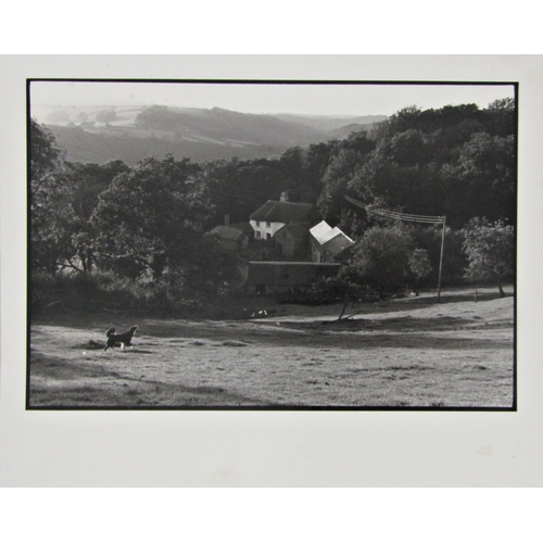 253 - JAMES RAVILIOUS (1939-1999)
'ASHWELL FARM, DOLTON'
black and white photograph on gloss paper, inscri... 