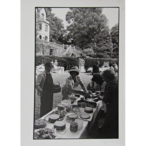 254 - JAMES RAVILIOUS (1939-1999)
'VICARAGE GARDEN PARTY - CHULMLEIGH'
black and white photograph on gloss... 