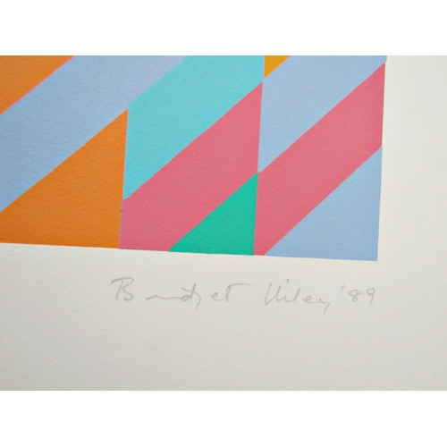 64 - BRIDGET RILEY CH, CBE (b.1931)
'TO MIDSUMMER' 1989
(Schubert 34)
screenprint in colours on wove pape... 