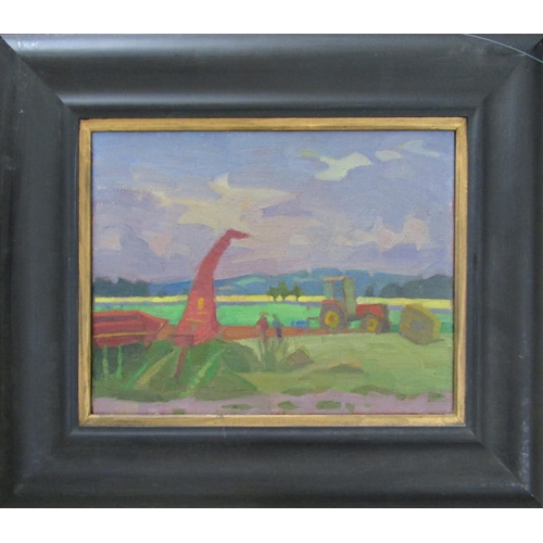 72 - ROBERT ORGAN (b.1933)
'FARMING AT CAMBON'
oil on canvas, signed and dated 93 to verso
30cm x 40cm