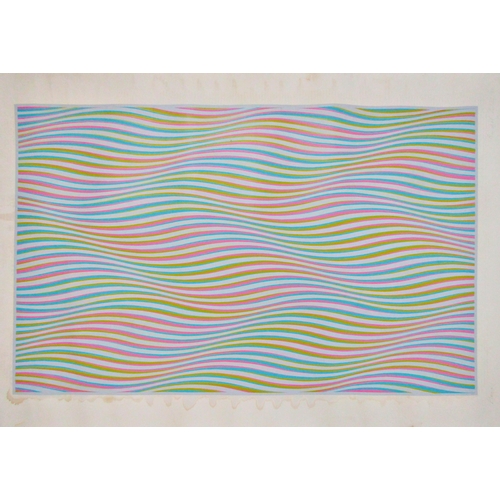 99 - BRIDGET RILEY (b.1931)
'ELAPSE'
(Schubert 30)
screenprint in colours on BKF Rives paper, signed, tit... 