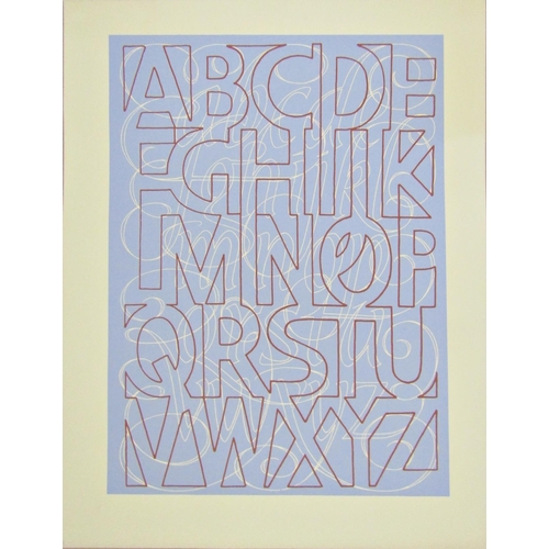 112 - DAVID KINDERSLEY MBE (1915-1995)
'ALPHABETIK SERIES no.8'
lithograph in colours, unsigned
44cm x 34.... 