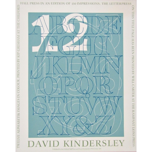 115 - DAVID KINDERSLEY MBE (1915-1995)
'ALPHABETIK SERIES no.12'
lithograph in colours, numbered in pencil... 