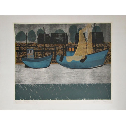 133 - GRAHAM CLARKE (b.1944)
'RYE FISHMARKET'
silkscreen print in colours, signed artist's proof and title... 