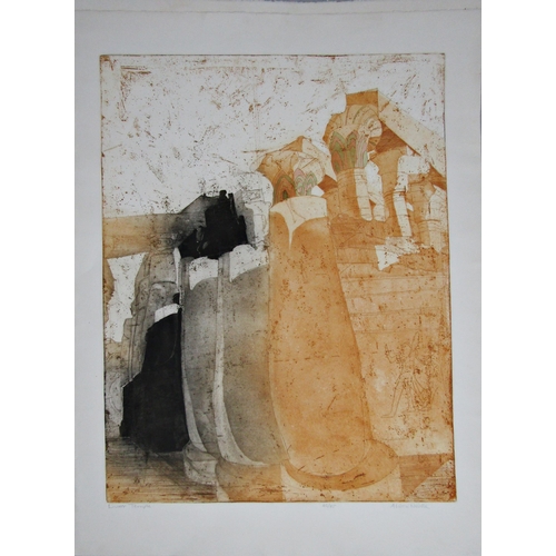 146 - ALISON NEVILLE (b.1945)
'LUXOR TEMPLE'
etching and aquatint, signed,titled and numbered in pencil
42... 