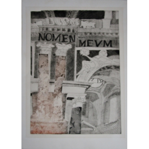 147 - ALISON NEVILLE (b.1945)
'BROMPTON ORATORY II'
etching and aquatint, signed, titled and numbered in p... 