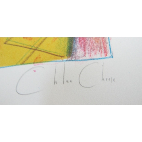 50 - CHLOE CHEESE (b.1952)
'FADED ROSE'
lithograph in colours, signed, titled and numbered in pencil
158/... 