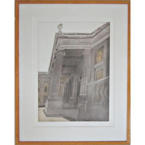 64 - ALISON NEVILLE (b.1945)
'THE ASHMOLEAN MUSEUM'
etching and aquatint, signed and numbered in pencil
2... 