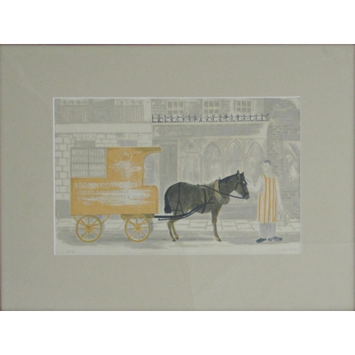 79 - JANE CUMMINGS (1917-2001)
'MILK-HO'
lithograph in colours, signed and dated 1947
22cm x 36.5cm