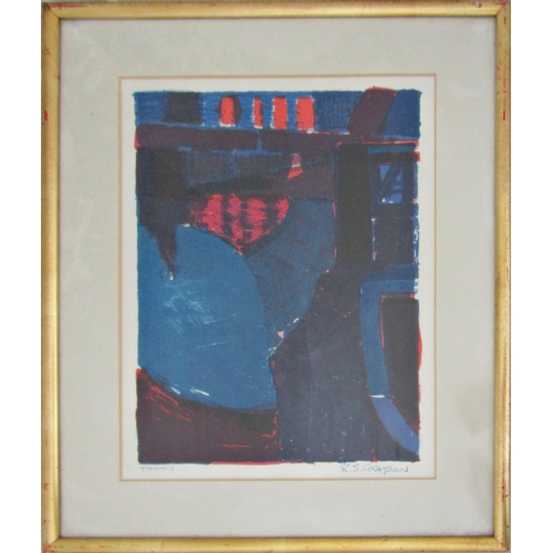 81 - R.S. GRAYSON (20TH CENTURY CONTEMPORARY)
'THAMES'
lithograph in colours
52cm x 39cm