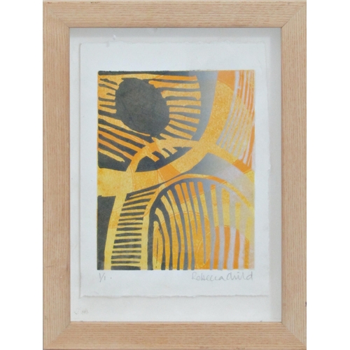 85 - REBECCA CHILD (20TH CENTURY CONTEMPORARY)
'UNTITLED'
lithograph in colours on wove, signed and numbe... 