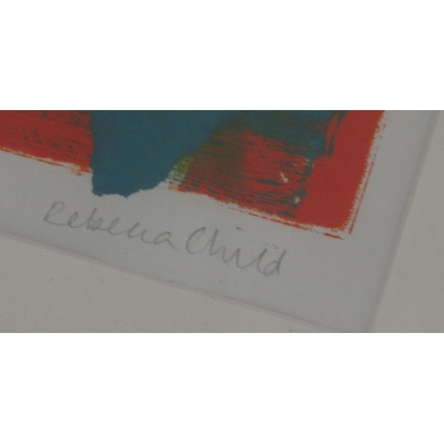 86 - REBECCA CHILD (20TH CENTURY CONTEMPORARY)
'UNTITLED'
lithograph in colours on wove, signed and numbe... 