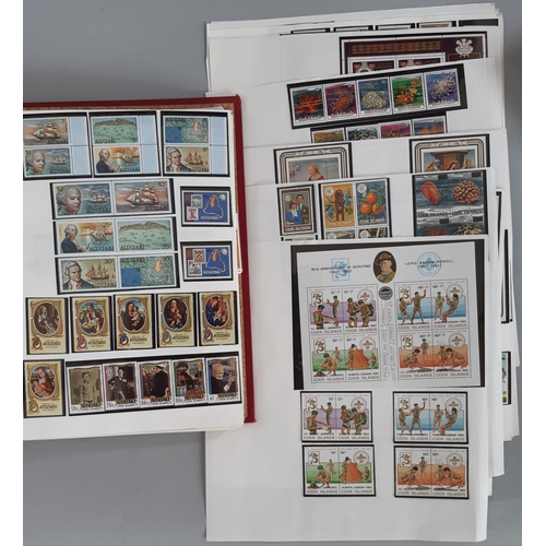 1 - Cook Islands stamp collection from early QV issues to modern in two volumes and album pages