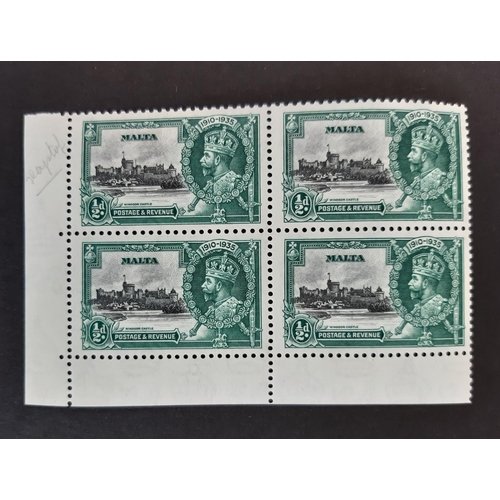 12 - 1935 Silver Jubilee Malta SG 210/210a UM, Jamaica SG115/115a UM and Trinidad & Tobago SG239/239a UM ... 