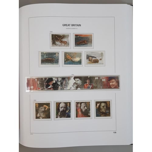 249 - A modern GB QEII stamp collection in three Stanley Gibbons albums from 1979 to 2012 including minish... 