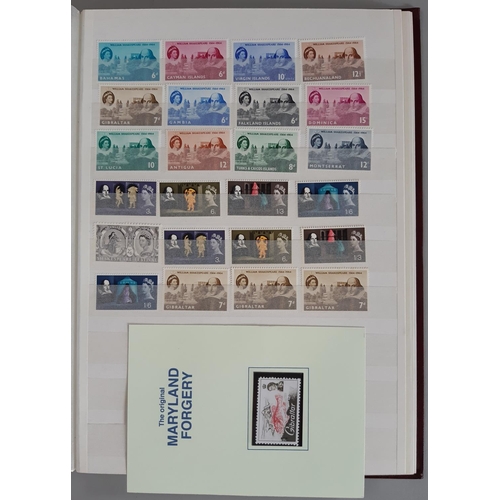 7 - An accumulation of (mostly) Gibraltar M/UM stamps in a small stockbook including 1953 set (x2 one UM... 