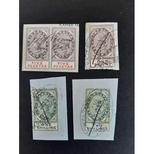 73 - Gibraltar Stamp duty QV used selection