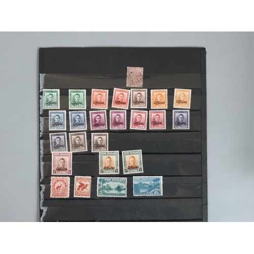 8 - Mint and Used New Zealand stamps in a large stock album from QV issues to UM modern FV including blo... 