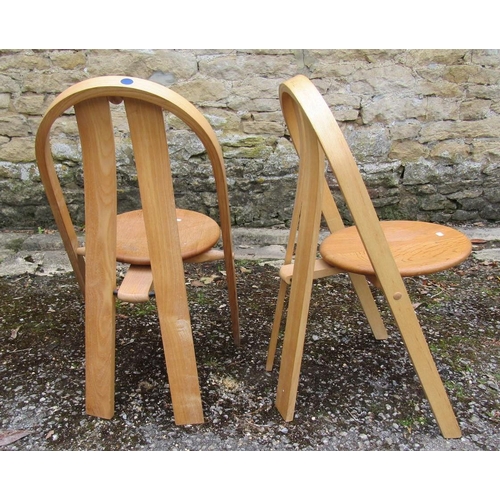 274 - DAVID COLWELL: A PAIR OF TRANNON ‘C3’ STACKING CHAIRS, steamed ash, 86cm H x 45cm D x 46cm L