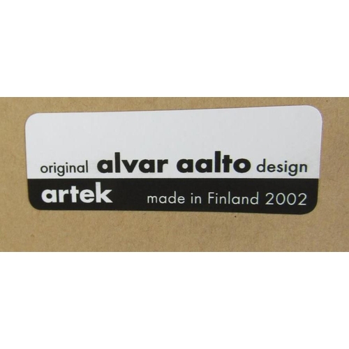 275 - ALVAR AALTO FOR ARTEK: A ‘901’ TEA TROLLEY, c.2002 birch with black laminated top,86.5cm L x 50.5cm ... 