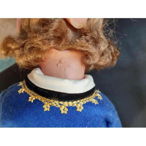 591 - 'Nicaput' doll, circa 1930's by König & Wernicke with blue closing eyes and 5 piece  body wearing a ... 